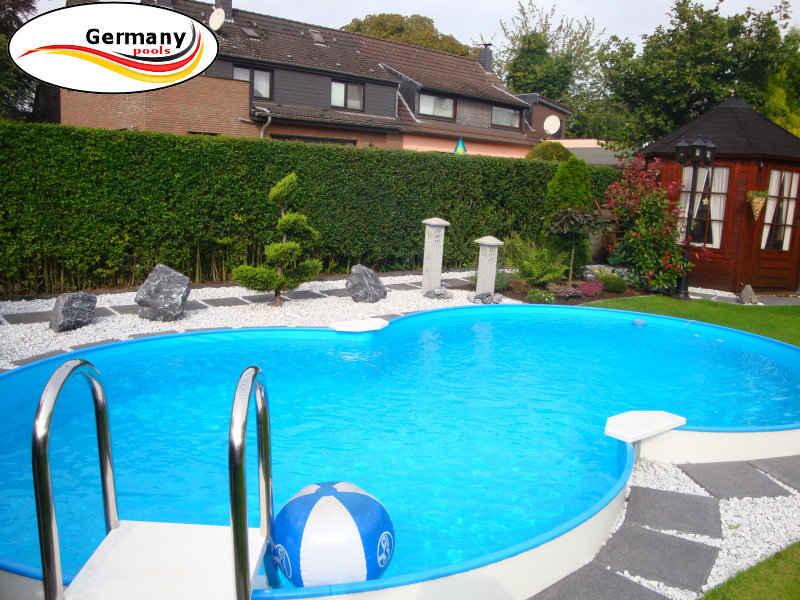 Achtformbecken ohne Betonarbeiten mit Pool.Net Achtformbecken